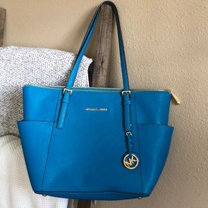 Teal/Blue Michael Kors purse